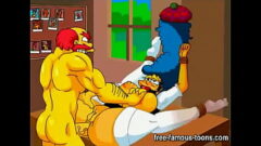 Porno gratis Marge safadinha traindo Homer com vários machos