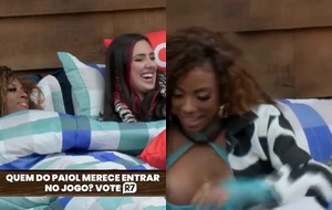 Luminosa pagando os peitos sensuais e provocando no reality show de 2023