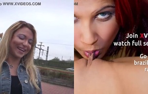 Gaúcha rabuda empinando no trailer e gemendo enquanto é fotografada pelo fotógrafo sacana
