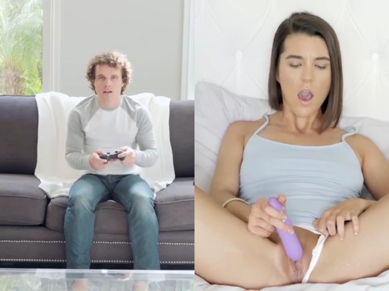 Amigas aproveitando o momento do vídeo game para uma degustação molhada e proibida