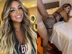 Puta de luxo loira fazendo sexo no motel