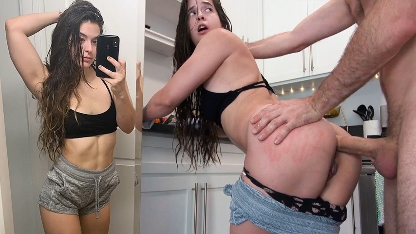 Novinha apertada levando rola grossa no sofá até gemer de prazer